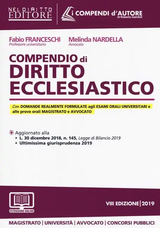 Esclusivo Compendio di diritto ecclesiastico. Con aggiornamento online
