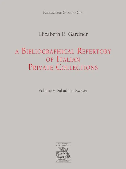Ultima Occasione A bibliographical repertory of Italian private collections. Vol. 5 Sabadini-Zweyer