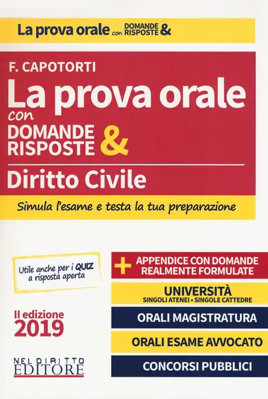 Soddisfatti O Rimborsati Diritto civile. La prova orale con domande & risposte