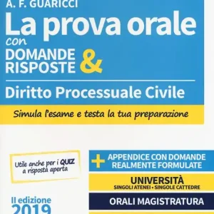 Diritto processuale civile. La prova orale con domande & risposte Super Prezzo