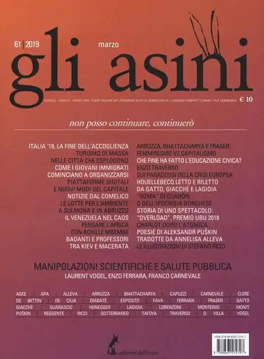 Gli asini. Rivista di educazione e intervento sociale (2019). Vol. 61 Prezzo Basso