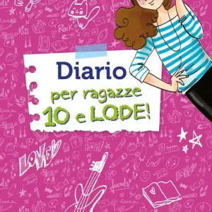 Ultimissimo Modello Diario per ragazze 10 e lode! Con adesivi