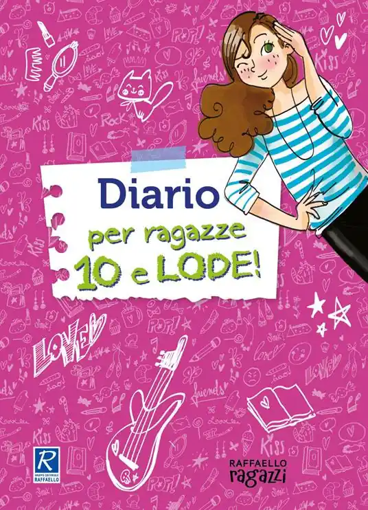 Ultimissimo Modello Diario per ragazze 10 e lode! Con adesivi