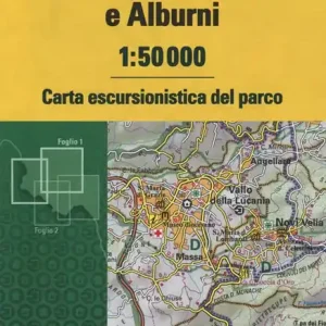 Cilento, Vallo di Diano e Alburni 1 50.000. Carta escursionistica del parco. Con Libro Guida del parco Saldi