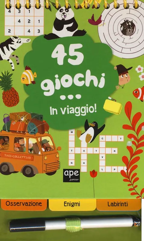 45 giochi in viaggio. Con gadget. Ediz. a spirale Miglior Prezzo