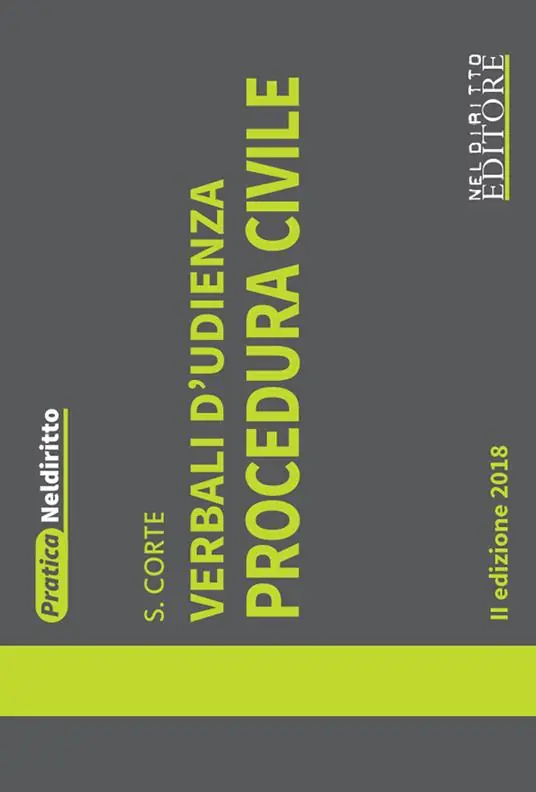 Ultime Pezzi Verbali d‘udienza. Procedura civile