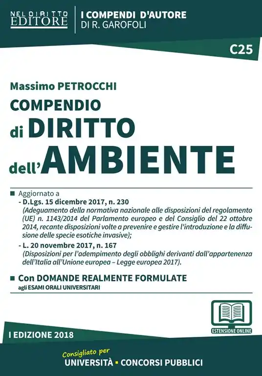 Spedizione Espresso Compendio di diritto dell‘ambiente