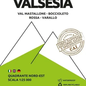 103 Valsesia. Carta escursionistica 1 25.000. Vol. 3 Quadrante nord-est Val Mastallone, Rossa, Varallo Super Prezzo
