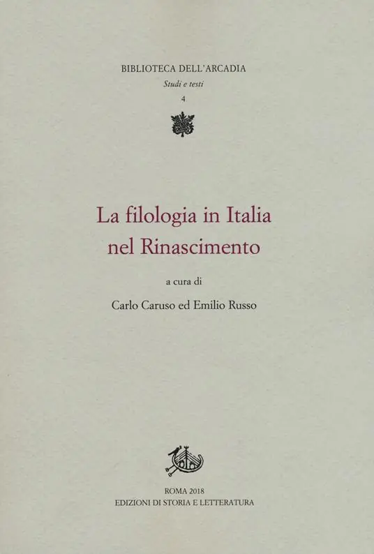 La filologia in Italia nel Rinascimento Soddisfatti O Rimborsati