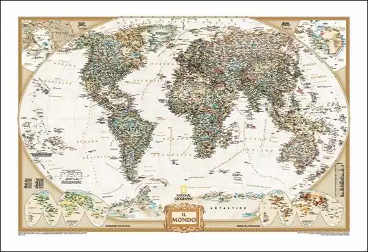 The world executive. Carta murale Promozione Esclusiva