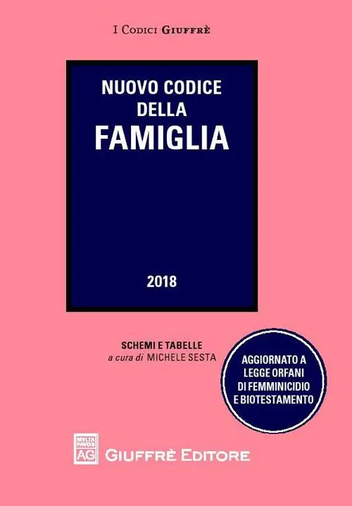 Solo Oggi Nuovo codice della famiglia. Schemi e tabelle