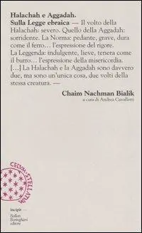 Occasione Imperdibile Halachah e Aggadah. Sulla legge ebraica