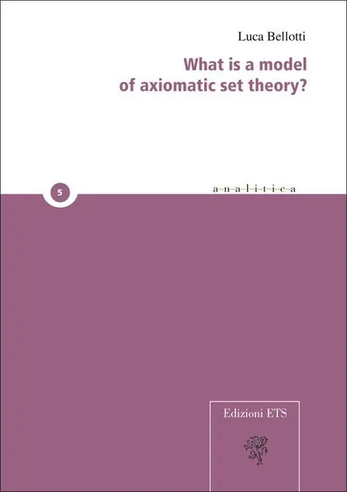 Scelto Dai Clienti What is a model of axiomatic set theory?