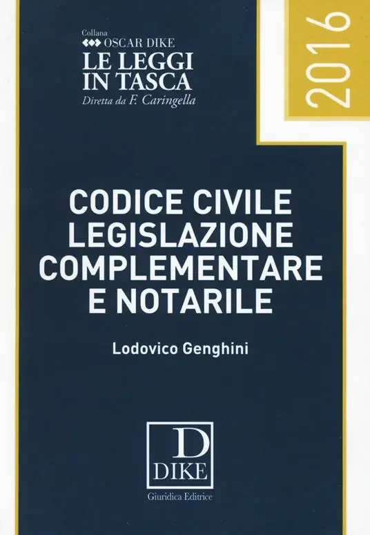 Codice civile, legislazione complementare e notarile Compra Online
