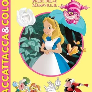 Alice nel paese delle meraviglie. Staccattacca e colora. Con adesivi. Ediz. illustrata Prezzo Conveniente