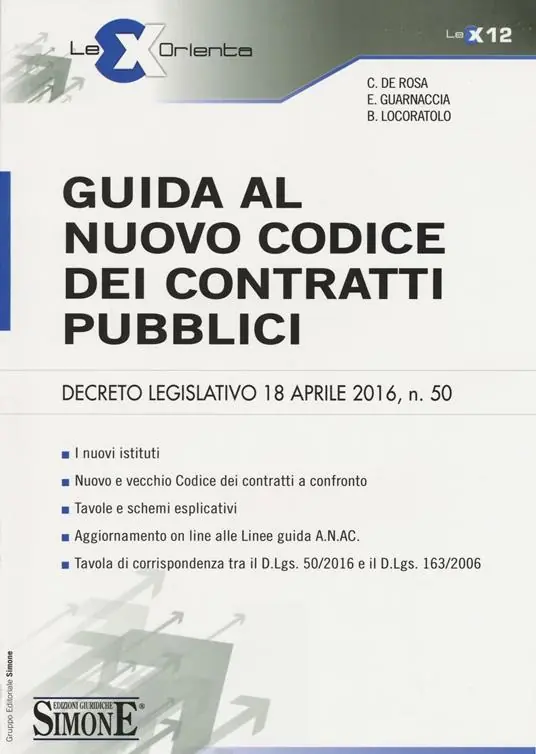 Occasione Guida al nuovo codice dei contratti pubblici