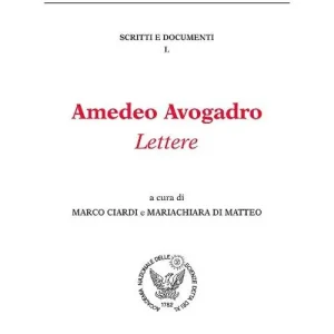 Amedeo Avogadro. Lettere Prezzo Ridotto
