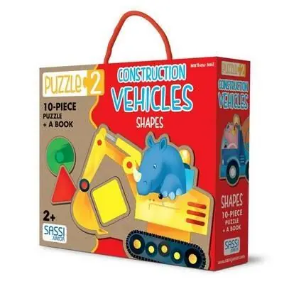 Sconto Construction vehicles. Shapes. Libro puzzle gigante. Ediz. illustrata. Con puzzle