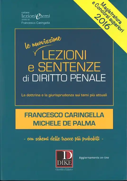Prezzo Di Fabbrica Lezioni e sentenze di diritto penale 2016