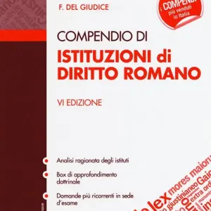 Compendio di istituzioni di diritto romano Consegna Rapida