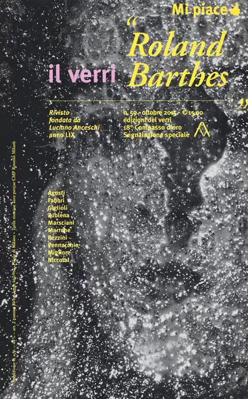 Il Verri. Vol. 59 Roland Barthes. Mi piace. Direttamente Dal Produttore