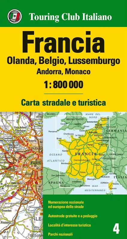 Francia. Olanda, Belgio, Lussemburgo, Andorra, Monaco 1 800.000. Ediz. multilingue Sconto