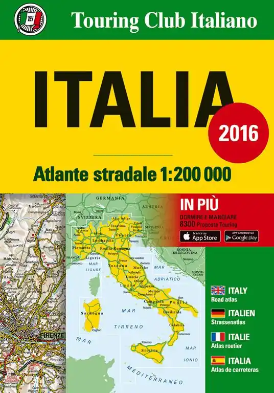 Atlante stradale Italia 1 200.000. Ediz. italiana, inglese, francese, tedesca e spagnola Esclusivo