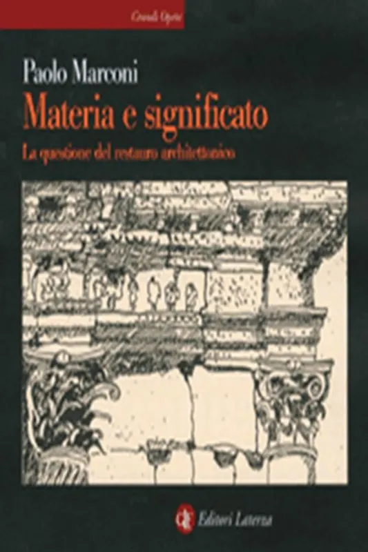 Prezzo Scontato Materia e significato. La questione del restauro architettonico