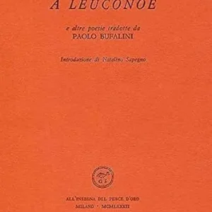 Professionale A Leuconoe e altre poesie