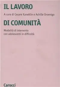 Il lavoro di comunità. Una modalità di intervento con adolescenti in difficoltà Professionale