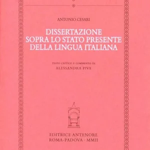 Ultima Occasione Dissertazione sopra lo stato presente della lingua italiana