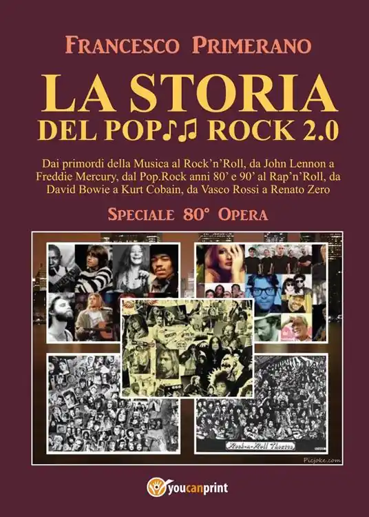 Compra Adesso La storia del pop rock 2.0 dai primordi della musica al rock‘n‘roll, da John Lennon a Freddie Mercury, dal pop. Rock anni 80‘ e 90‘ al rap‘n‘roll, da David Bowie a Kurt Cobain, da Vasco Rossi a Renato Zero