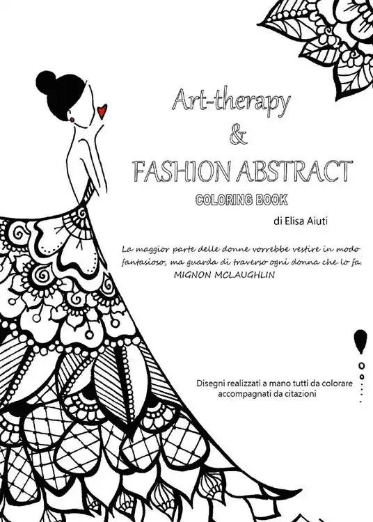 Art-therapy & Fashion abstract. Coloring book Promozione