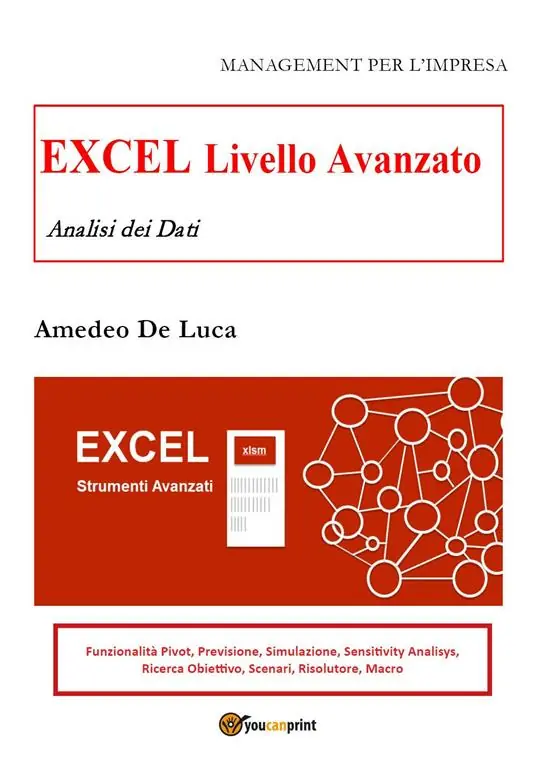 Excel. Livello avanzato. Analisi dei dati Professionale