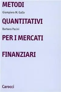 Metodi quantitativi per i mercati finanziari Subito Disponibile