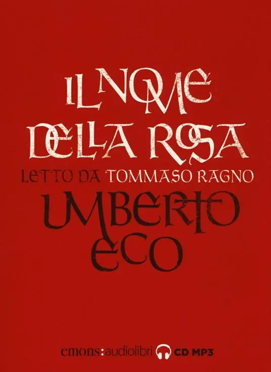 Ultimissimo Modello Il nome della rosa letto da Tommaso Ragno. Audiolibro